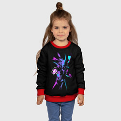 Свитшот детский Неоновый Ванпанчмен, цвет: 3D-красный — фото 2