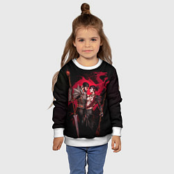 Свитшот детский Серый страж и Морриган, цвет: 3D-белый — фото 2