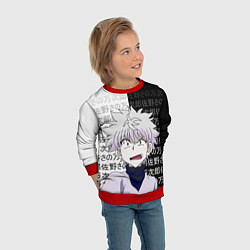 Свитшот детский Киллуа - Hunter x Hunter, цвет: 3D-красный — фото 2