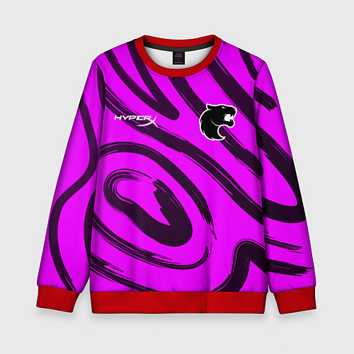 Детский свитшот Furia pink / 3D-Красный – фото 1