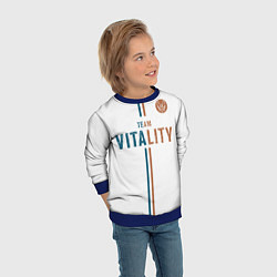 Свитшот детский Форма Team Vitality white, цвет: 3D-синий — фото 2