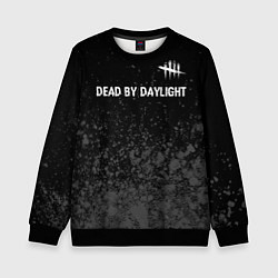 Свитшот детский Dead by Daylight glitch на темном фоне: символ све, цвет: 3D-черный