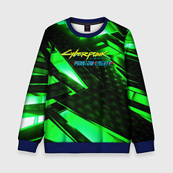 Детский свитшот Cyberpunk 2077 phantom liberty neon green