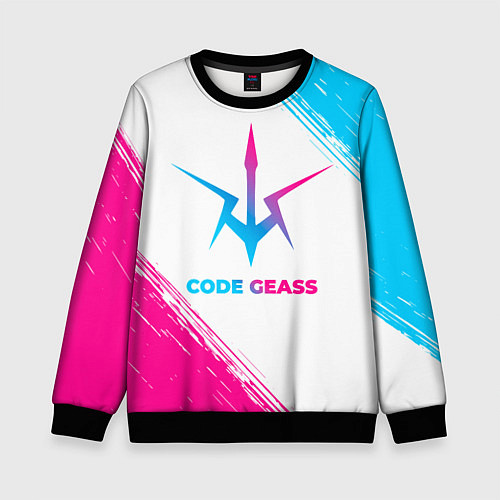 Детский свитшот Code Geass neon gradient style / 3D-Черный – фото 1