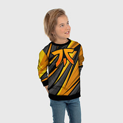 Свитшот детский Fnatic - киберспорт желтый, цвет: 3D-черный — фото 2