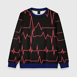 Свитшот детский Мой пульс, цвет: 3D-синий