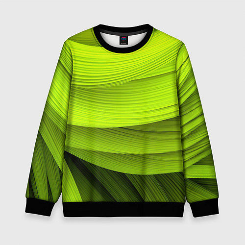 Детский свитшот Зеленый абстрактный фон / 3D-Черный – фото 1