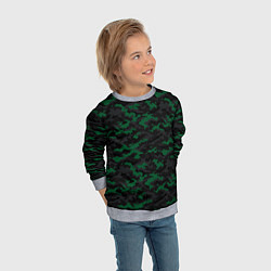 Свитшот детский Точечный камуфляжный узор Spot camouflage pattern, цвет: 3D-меланж — фото 2