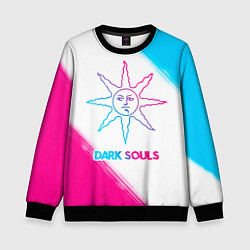 Детский свитшот Dark Souls neon gradient style