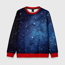 Свитшот детский Звездное небо - нейросеть, цвет: 3D-красный
