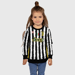 Свитшот детский Пауло Дибала Ювентус форма 2324 домашняя, цвет: 3D-черный — фото 2