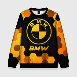 Детский свитшот BMW - gold gradient