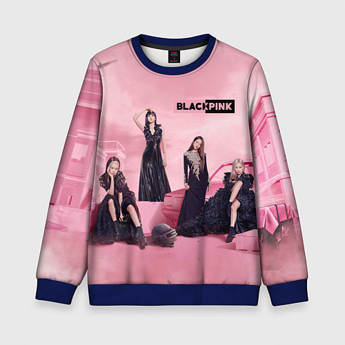 Детский свитшот Blackpink poster / 3D-Синий – фото 1