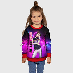 Свитшот детский Blackpink - Jennie, цвет: 3D-красный — фото 2