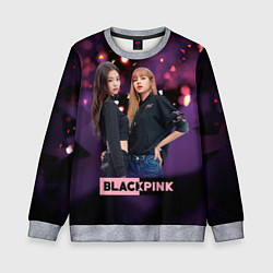 Свитшот детский Blackpink purple, цвет: 3D-меланж