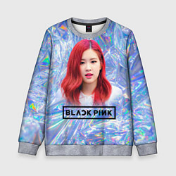 Свитшот детский Blackpink Rose, цвет: 3D-меланж