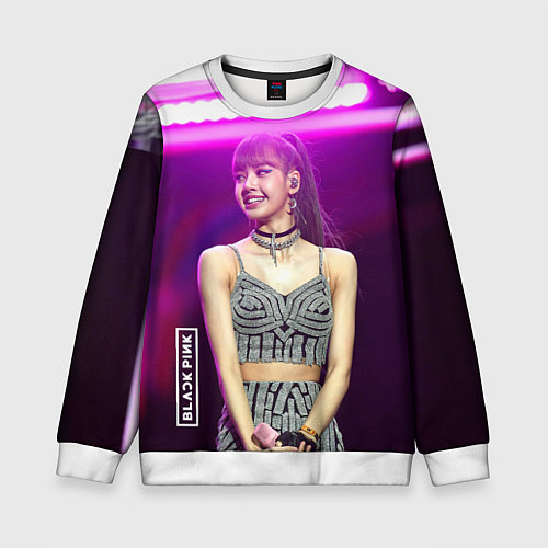 Детский свитшот Blackpink Lisa awarded / 3D-Белый – фото 1
