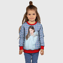 Свитшот детский Blackpink Jennie Kim Blackpink winter style, цвет: 3D-красный — фото 2