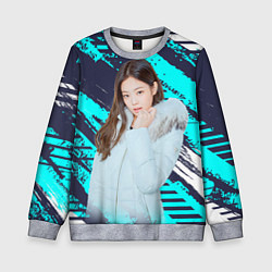 Свитшот детский Blackpink winter style, цвет: 3D-меланж