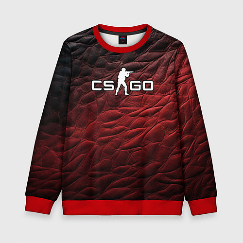 Детский свитшот CS GO dark red / 3D-Красный – фото 1