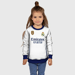 Свитшот детский Родриго Реал Мадрид форма 2324 домашняя, цвет: 3D-синий — фото 2