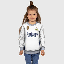 Свитшот детский Родриго Реал Мадрид форма 2324 домашняя, цвет: 3D-меланж — фото 2