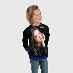 Свитшот детский Blackpink Cute Jisoo Kim, цвет: 3D-синий — фото 2