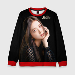 Свитшот детский Blackpink Cute Jisoo Kim, цвет: 3D-красный