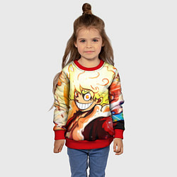 Свитшот детский Луффи 5 гир бог Ника - One Piece, цвет: 3D-красный — фото 2