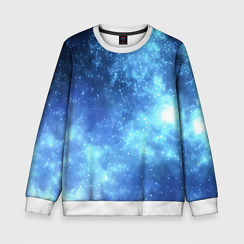 Детский свитшот Яркие звёзды в космосе / 3D-Белый – фото 1