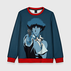 Свитшот детский Spike Spiegel blue, цвет: 3D-красный