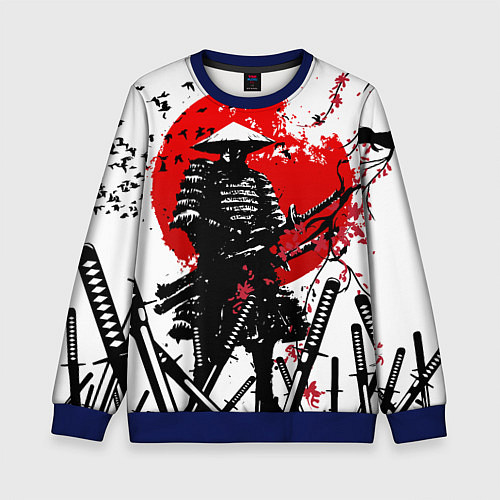 Детский свитшот Ronin armour / 3D-Синий – фото 1