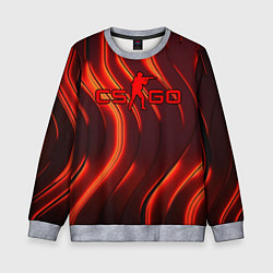 Детский свитшот CS GO red neon