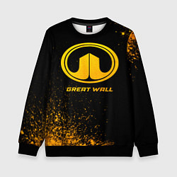 Детский свитшот Great Wall - gold gradient