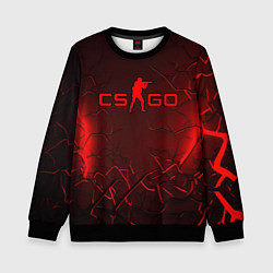 Детский свитшот CSGO logo dark red