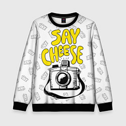 Детский свитшот Say cheese