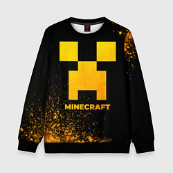 Детский свитшот Minecraft - gold gradient