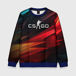 Детский свитшот CS GO dark abstract logo