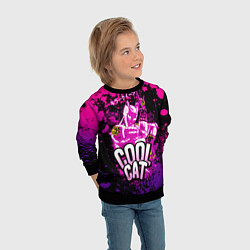 Свитшот детский Jo Jo - Королева убийца cool cat, цвет: 3D-черный — фото 2