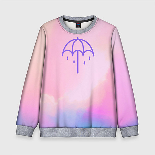 Детский свитшот Bring Me The Horizon Umbrella / 3D-Меланж – фото 1