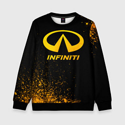 Детский свитшот Infiniti - gold gradient