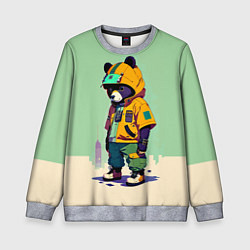 Детский свитшот Прикольный мишутка - городской стиль