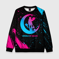 Детский свитшот Angels of Death - neon gradient