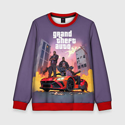 Свитшот детский Grand Theft Auto - game, цвет: 3D-красный
