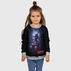 Свитшот детский Бонни Фнаф, цвет: 3D-меланж — фото 2