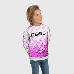 Свитшот детский Counter Strike pro gaming: символ сверху, цвет: 3D-белый — фото 2