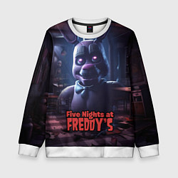 Свитшот детский Five Nights at Freddys Bonnie, цвет: 3D-белый