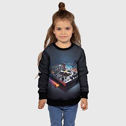 Свитшот детский Диджейский пульт, цвет: 3D-черный — фото 2