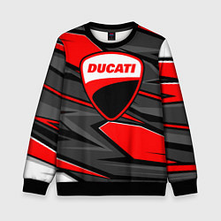 Детский свитшот Ducati - red stripes