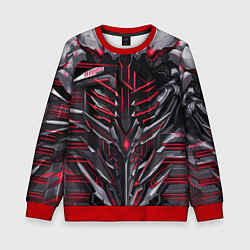 Детский свитшот Красная кибер броня